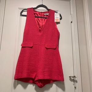 Zara hot pink play suit or romper